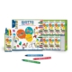 SET DE 10 CAJAS DE 4 CERAS DE COLORES GIOTTO PARTY