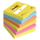 Pack de 6 tacos de notas adhesivas Post-it 654 neón 76 x 76 mm