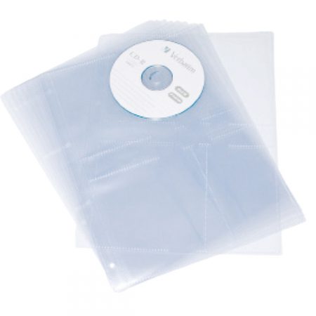 PACK DE 10 FUNDAS A4 CON 4 TALADROS PARA CD'S GRAFOPLAS