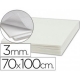 Plancha de cartón pluma blanco de 70 x 100 cm con grosor de 3 mm