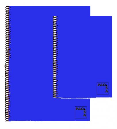 Block tapa dura Fº Cuadriculado 80 h. Azul