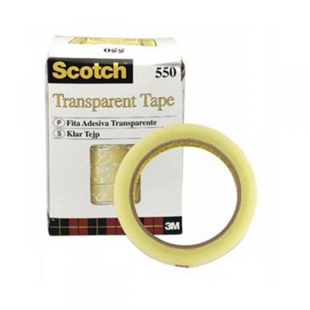 Cinta adhesiva Scotch 550 transparente 12 mm x 33m