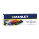 Caja de 15 ceras de colores Manley