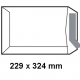 Caja de 250 bolsas autoadhesivas Offset blanco 229 x 324 mm Sam