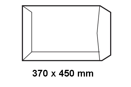 Paquete de 100 bolsas blancas 370 x 450 mm Sam