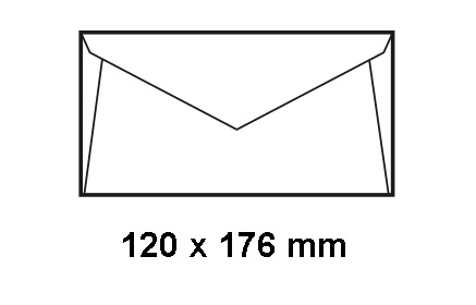 Caja de 500 sobres verjurados y engomados caña 120 x 176 mm Sam