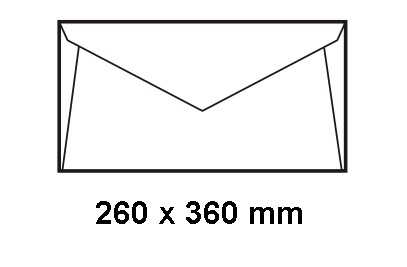 Caja de 250 sobres Offset blancos Fº prolongado Sam