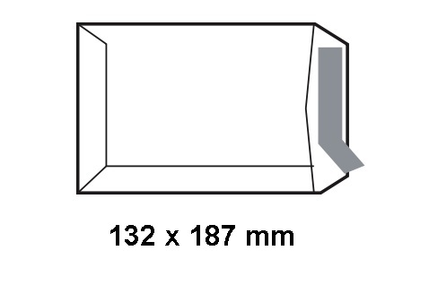 Caja de 500 bolsas autoadhesivas kraft 132 x 187 mm Sam