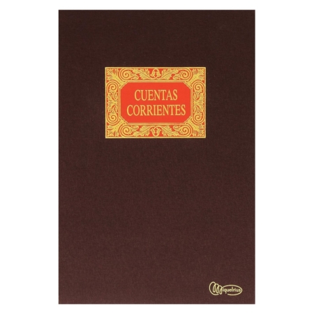 Libro de contabilidad Miquelrius cuentas corrientes Fº natural 100 hojas