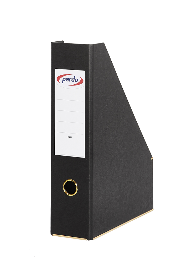 Revistero archivador negro con lomo de 80 mm pardo - Material de oficina,  escolar y papelería