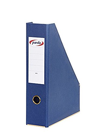 Revistero archivador azul con lomo de 80 mm pardo - Material de oficina,  escolar y papelería