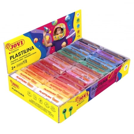 CAJA DE 30 PASTILLAS DE PLASTILINA DE 50 G JOVI