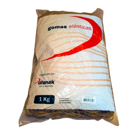 Bolsa 1 kg gomas elastica 200x3 13082 - Material de oficina, escolar y  papelería