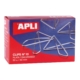 Caja de 50 clips mariposa Apli 40 mm. nº10