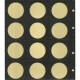 Paquete de 25 fundas para 12 monedas de ø 42 mm con 4 taladros Pardo