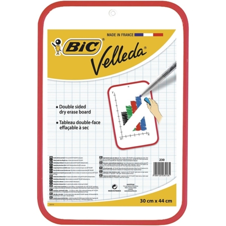 PIZARRA BLANCA DE DOBLE CARA BIC VELLEDA 44X30 CM