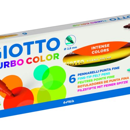 CAJA 6 ROTULADOR GIOTTO TURBO COLOR SURTIDOS