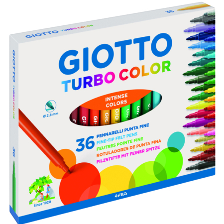 CAJA 36 ROTULADOR GIOTTO TURBO COLOR SURTIDOS