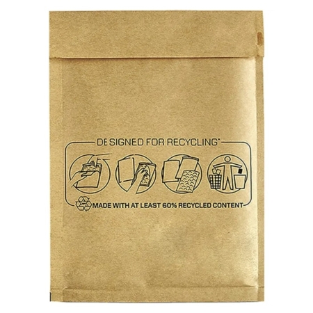 Paquete de 10 bolsas acolchadas kraft Nº13 150 x 215 mm