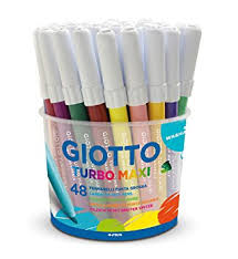 BOTE 48 ROTULADOR GIOTTO  "TURBO MAXI" COLORES DIVERSOS