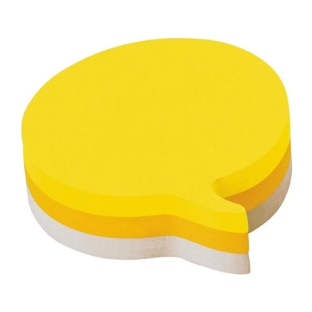 Cubo de notas adhesivas Post-it bocadillo 70 x 70 mm