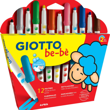 ESTUCHE 12 ROTULADORES GIOTTO BEBE SURTIDOS