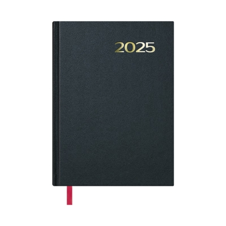 Agenda 2025 Sintex día página 14 x 20 cm negro