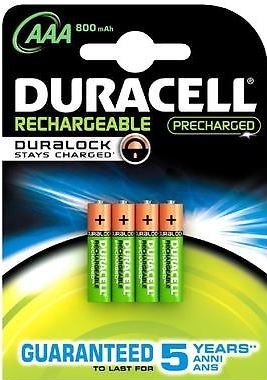 Blíster de 4 pilas recargables LR03 (AAA) de 1,5V Duracell