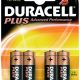 Blíster de 4 pilas alcalinas LR06 (AA) de 1,5V Duracell Plus Power