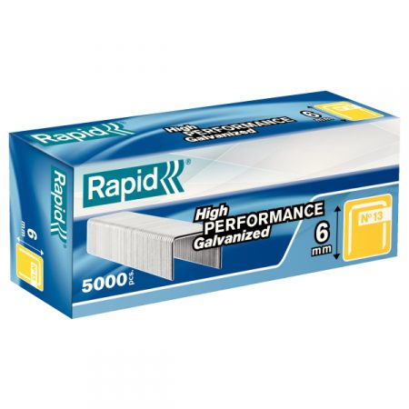 Caja de grapas galvanizadas Rapid 13/19 6 mm