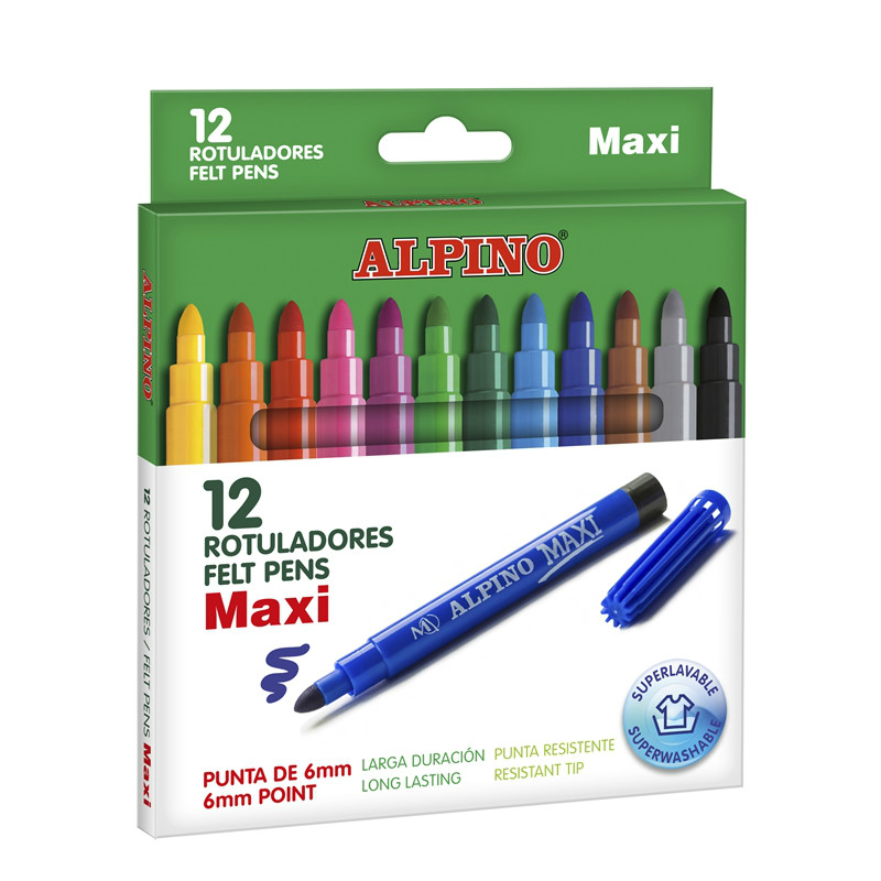 Rotulador para tela Alpino 10 colores crea