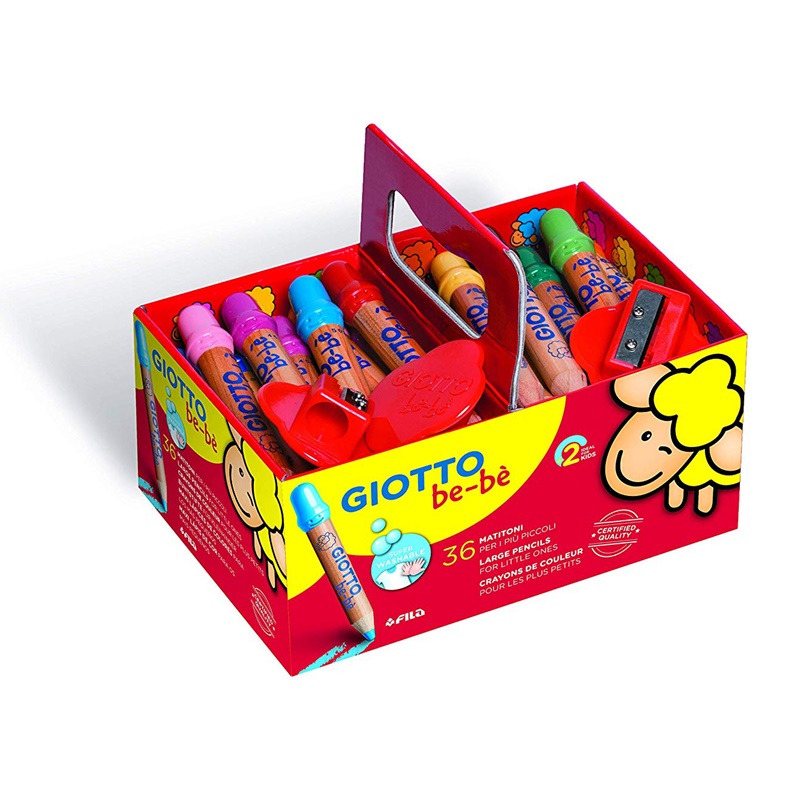 Caja 36 lapices giotto bebe surt 3 sacapuntas - Material de oficina,  escolar y papelería