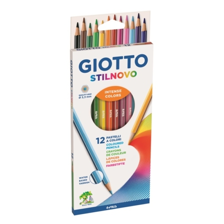 Caja de 12 lápices de colores Giotto Stilnovo