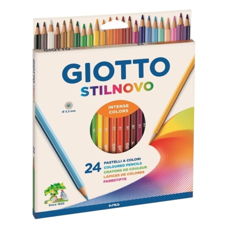 Caja de 24 lápices de colores Giotto Stilnovo