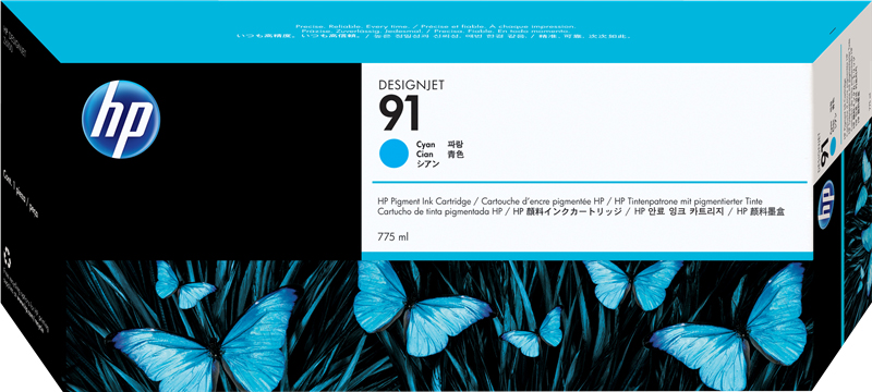 TINTA HP C9467A Nº91 CYAN VIVERA 775ML