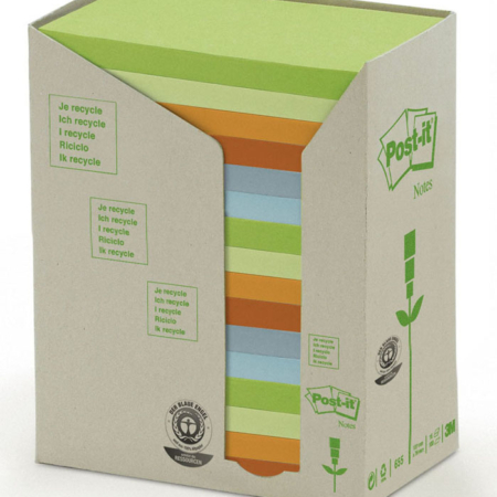 Torre 16 tacos post it 655  reciclado surtidos