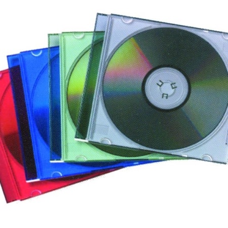 PACK DE 25 ESTUCHES SLIM DE COLORES SURTIDOS PARA CD/DVD FELLOWES