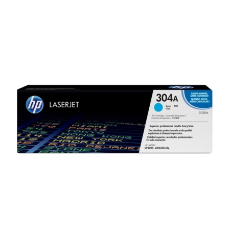 Tóner HP cian 304A CC531A