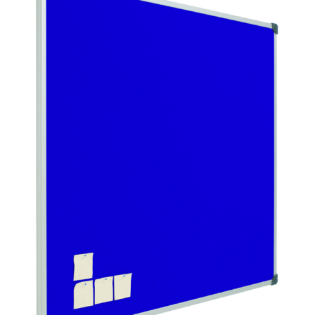 Tablero de corcho tapizado en azul con marco de aluminio de 100 x 175 cm Planning Sisplamo