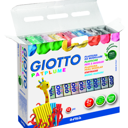 Estuche 12 plastilinas Giotto 350 grs Surtido