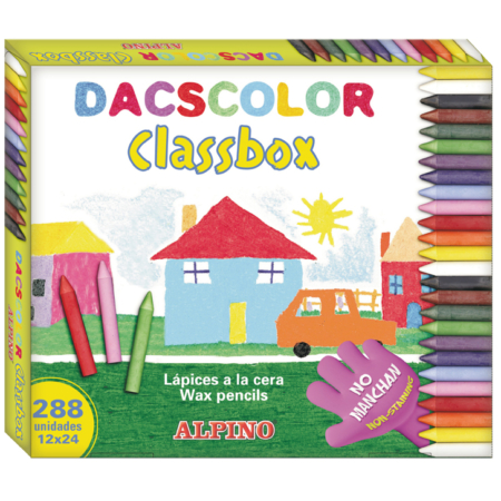 Estuche de 288 Ceras Dacscolor classbox.