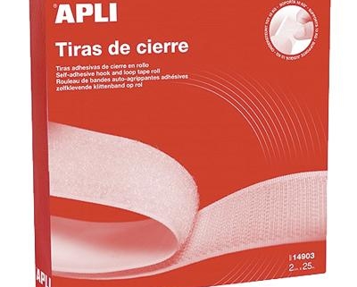 ROLLO DE VELCRO ADHESIVO 2 CM*25M BLANCO