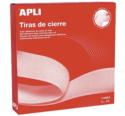 ROLLO DE VELCRO ADHESIVO 2 CM*25M BLANCO