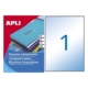 CAJA DE 100 HOJAS DE ETIQUETAS TRANSLÚCIDAS RESISTENTES A LA INTEMPERIE APLI 210 X 297 MM 11919