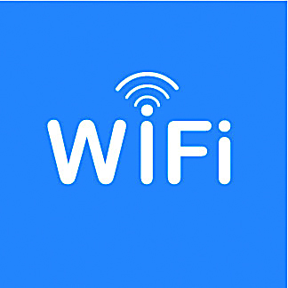 ETIQUETA SEÑALIZACIÓN PUERTAS "ZONA WIFI" 114X114