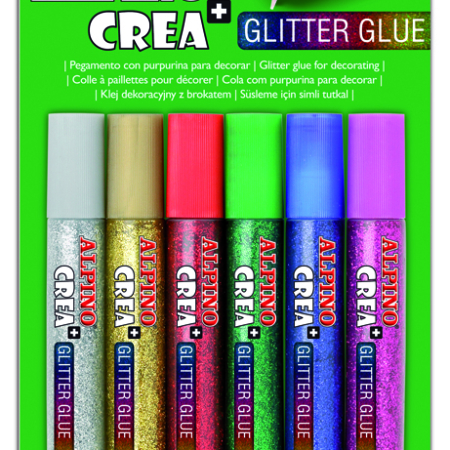 Blíster de 6 pegamentos Alpino Glitter Classic