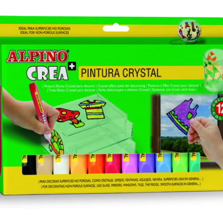 ESTUCHE 12 PINTURA CRYSTAL ALPINO CREA