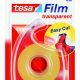 Blister de 1 cinta adhesiva transparente tesafilm 15mm x 33m con dispensador