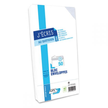 Pack de 25 sobres americanos blancos autoadhesivos Kores