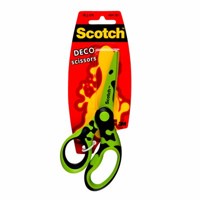 Blister de 1 tijera Scotch Deco escolar 16,5 cm